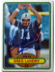 Greg Landry signed 1980 Topps On Card Auto #265- COA (Baltimore Colts)