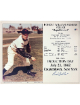 Bob Feller signed Cleveland Hall of Fame Induction Day 8x10 Photo/Card bend- COA