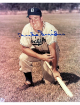 Duke Snider signed Los Angeles Dodgers MLB 8x10 Photo minor dings-COA (HOF/2X WSC)