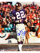 Paul Krause signed Minnesota Vikings NFL 8x10 Photo minor dings- COA (HOF)