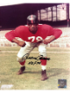 Roosevelt Rosie Brown signed New York Giants NFL 8x10 Photo HOF minor dings- COA