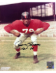 Roosevelt Rosie Brown signed New York Giants NFL 8x10 Photo HOF minor dings- COA