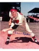 Warren Spahn signed Milwaukee Braves MLB 8x10 Photo imperfect- COA (HOF/1957 CY)