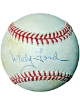 Whitey Ford signed Rawlings Official American League Baseball toned - COA (HOF/New York Yankees)
