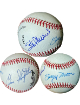 Stan Musial/Enos Slaughter/Terry Moore signed Rawlings RONL OFC Baseball imperfect- COA (St. Louis Cardinals)