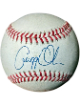 Gregg Olson signed ROAL Official American League Baseball imperfect- COA (Baltimore Orioles/AL ROY)