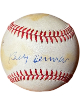 Billy Herman signed Official RONL Rawlings National League Baseball toned- COA (Chicago Cubs/HOF)