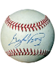 Gaylord Perry signed Official Rawlings ROAL American League Baseball minor tone- COA (Giants/HOF/5XAS/2XCY)