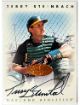 Terry Steinbach signed 1996 Leaf Signature Series Bronze On Card Auto (Oakland A's)