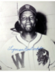 Lyman Bostock Sr. signed Winnipeg Buffaloes Negro League Vintage 8x10 Photo- COA