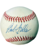 Bob Feller signed Official Rawlings ROAL American League Baseball minor tone- COA (Cleveland/HOF)