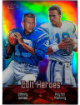 Peyton Manning/Johnny Unitas 2000 Topps Chrome Colt Heroes Refractor Card #TC1