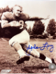 Yale Lary signed Detroit Lions Vintage Sepia NFL 8x10 Photo imperfect- COA