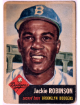 Jackie Robinson 1953 Topps Card #1 Poor/Good (Brooklyn Dodgers/HOF/Centered)