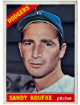 Sandy Koufax 1966 Topps Baseball Card #100 (Los Angeles Dodgers/HOF)