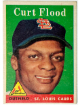 Curt Flood 1958 Topps Rookie Card (RC) #464 (St. Louis Cardinals)