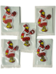Fredbird St. Louis Cardinals Mascot 1980's Puffy Sticker- Lot of 5 -BRAND NEW