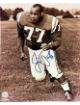 Jim Parker signed Baltimore Colts NFL 8x10 Photo #77 minor dings- COA