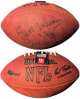 Bernie Kosar signed Official Wilson NFL Tagliabue Leather Football #19 Best Wishes- light sig- COA (Cleveland Browns)