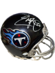 Eddie George signed Tennessee Titans Navy VSR4 Mini Helmet #27 imperfect- Beckett Witnessed