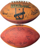 2002-03 Wilson Arena Inaugural Leather Game Football Signed � COA (Andy Kelly/Tyrone Jones/Darryl Hammond/HOLDS AIR)