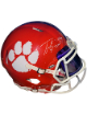 Travis Etienne signed Clemson Tigers Riddell NCAA FS Speed Authentic Helmet with Custom Purple Visor #9- Beckett Witnessed