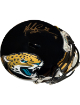Mark Brunell signed Jacksonville Jaguars NFL Riddell Speed FS Rep Helmet w/ Custom Gold Visor #8- Radtke Holo
