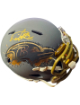 Derrick Henry signed Baltimore Ravens Gold Splash Slate Speed Mini Helmet with Oakley Gold Visor- Beckett