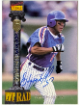 Edgardo Alfonzo signed 1994 Signature Rookies Tetrad On Card Auto #84- /7750