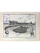 1921-1996 Tennessee Volunteers Neyland Stadium 75 Years 8x10 Litho - 8 SIGS - COA