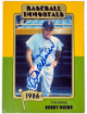 Bobby Doerr signed 1986 Baseball Immortals On Card Auto #192- COA (Boston Red Sox/HOF)