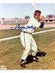 Larry Doby signed Cleveland MLB 8x10 Photo imperfect- COA/CSA Show Ticket/HOF
