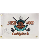 Chevy Chase signed Caddyshack Bushwood Country Club Logo Golf Pin Flag- Beckett Witnessed