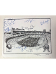 1921-1996 Tennessee Volunteers Neyland Stadium 75 Yrs 8x10 Litho 8 SIGS COA/Dewey Warren/Holloway/Watson