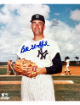 Bill Stafford signed New York Yankees MLB 8x10 Photo imperfect-COA (2X WS Champ)
