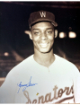 Lenny Green signed Washington Senators MLB 8x10 Photo imperfect- COA/Ticket