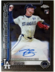 River Ryan signed 2025 Topps Chrome Rookie On Card Auto #RA-RR (Los Angeles Dodgers)