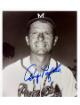 Andy Pafko signed Milwaukee Braves 8x9 Photo imperfect- COA