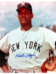 Hector Lopez signed New York Yankees 8x10 Photo minor dings - COA (2X WS Champ)