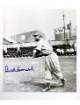 Buck Leonard signed Homestead Grays Negro League B&W 8x10 Photo imperfect - COA