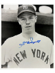 Gil McDougald signed New York Yankees B&W 8x10 Photo imperfect- COA (51 AL ROY)