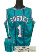 Muggsy Bogues signed Charlotte TB Custom Stitched Pro Basketball Jersey XL- JSA Witnessed