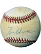 Tom Glavine signed Rawlings Official National League Baseball toned - COA (Atlanta Braves/HOF)