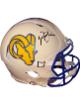 Marshall Faulk signed St. Louis Rams Riddell NFL Speed Authentic Retro Throwback Helmet- JSA Witnessed (HOF)