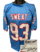 T'Vondre Sweat signed Tennessee TB Custom Stitched Pro Style Football Jersey Meat Loaf #93 XL- JSA Witnessed