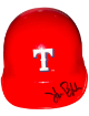 Hank Blalock signed Texas Rangers Riddell MLB Mini Batting Helmet Imperfect- COA