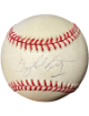 Gaylord Perry signed Official Rawlings RONL National League Baseball imperfect- COA (San Francisco Giants/HOF/5XAS/2XCY)