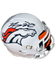 Bo Nix signed Denver Broncos Riddell NFL White Alternate Speed Mini Helmet w/ Visor #10- Beckett Witnessed Hologram