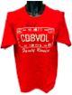 Charlie Daniels signed CDB License Plate 2018 Family Reunion Red T-Shirt- Size Large- New/Unworn- COA