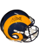 Davante Adams signed Los Angeles Rams Riddell NFL TB Speed Authentic Helmet #17 imperfect- Beckett Witnessed